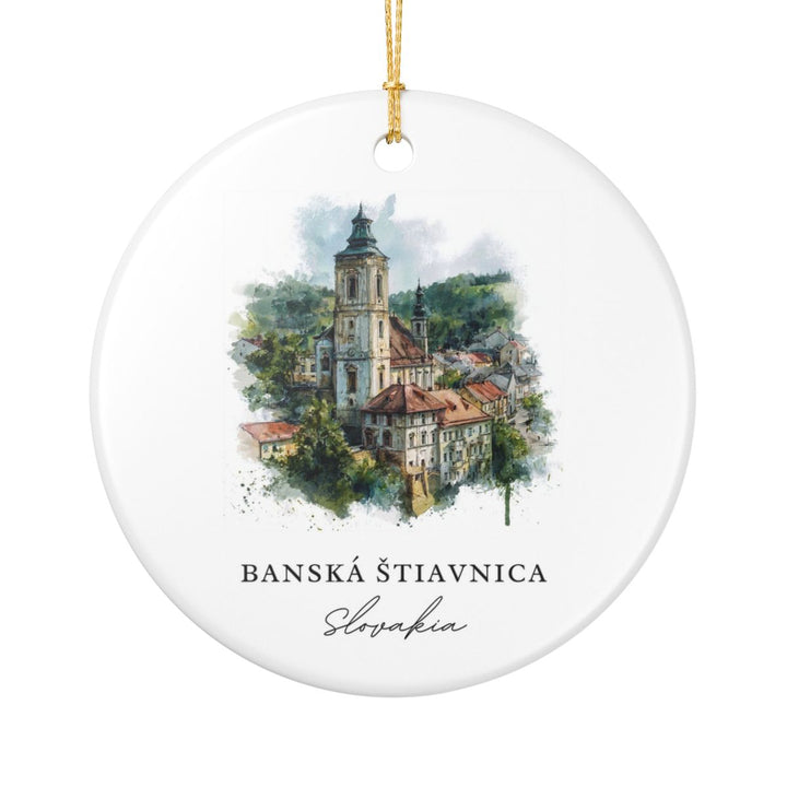 Banská Štiavnica Slovakia Ornament: Unique Banská Štiavnica Souvenir, Banská Štiavnica Slovakia Xmas Decor, and Authentic Banská Štiavnica Gift