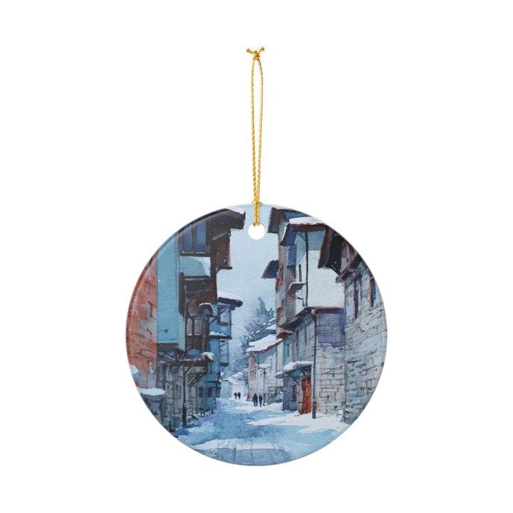 Bansko Bulgaria Ornament: Unique Bansko Souvenir, Bansko Bulgaria Xmas Decor, and Authentic Bansko Gift