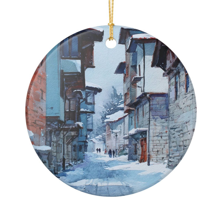 Bansko Bulgaria Ornament: Unique Bansko Souvenir, Bansko Bulgaria Xmas Decor, and Authentic Bansko Gift