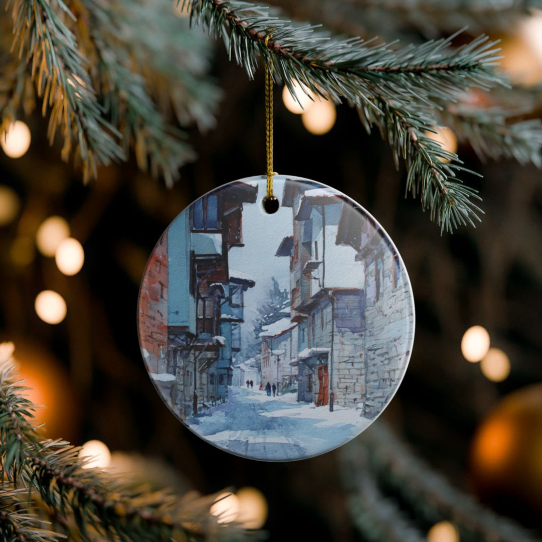 Bansko Bulgaria Ornament: Unique Bansko Souvenir, Bansko Bulgaria Xmas Decor, and Authentic Bansko Gift