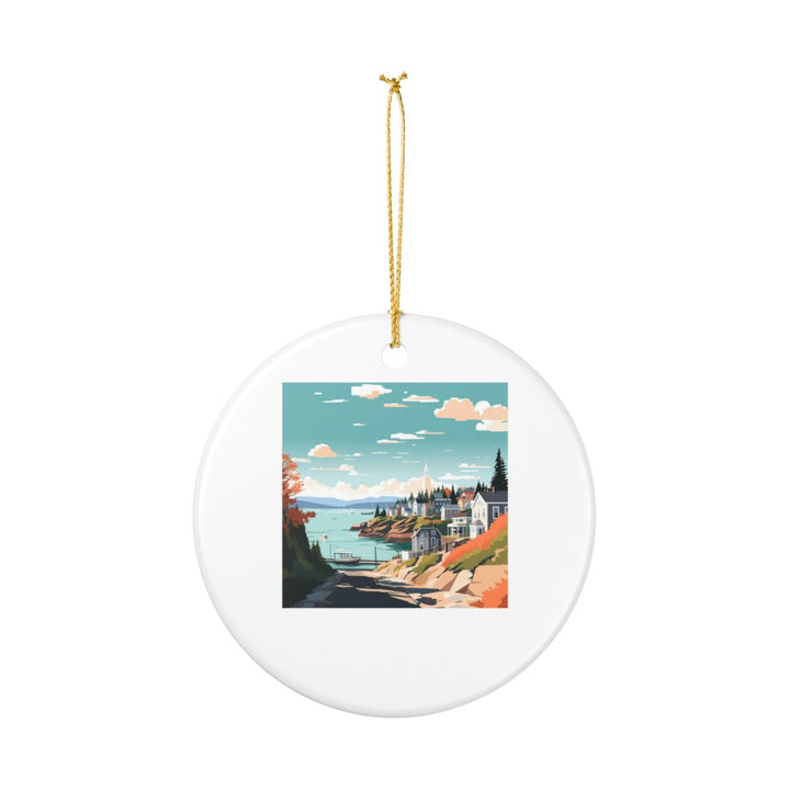 Bar Harbor Maine Ornament: Unique Bar Harbor Souvenir, Bar Harbor Maine Xmas Decor, and Authentic Bar Harbor Gift
