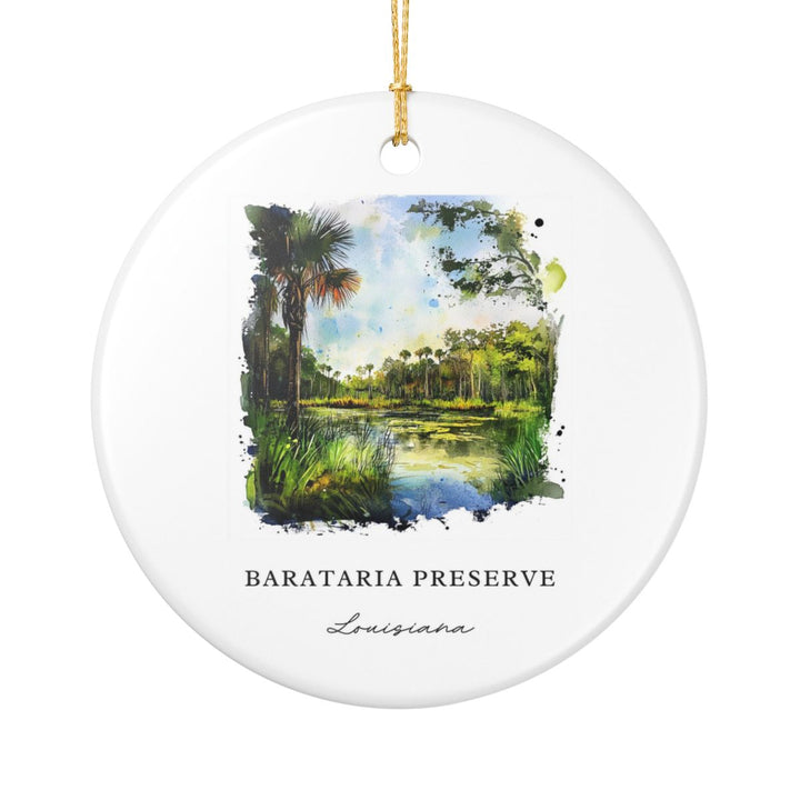 Barataria Preserve Louisiana Ornament: Unique Barataria Preserve Souvenir, Barataria Preserve Louisiana Xmas Decor, and Authentic Barataria Preserve Gift