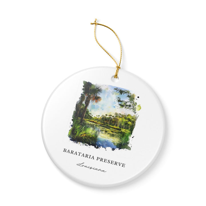Barataria Preserve Louisiana Ornament: Unique Barataria Preserve Souvenir, Barataria Preserve Louisiana Xmas Decor, and Authentic Barataria Preserve Gift