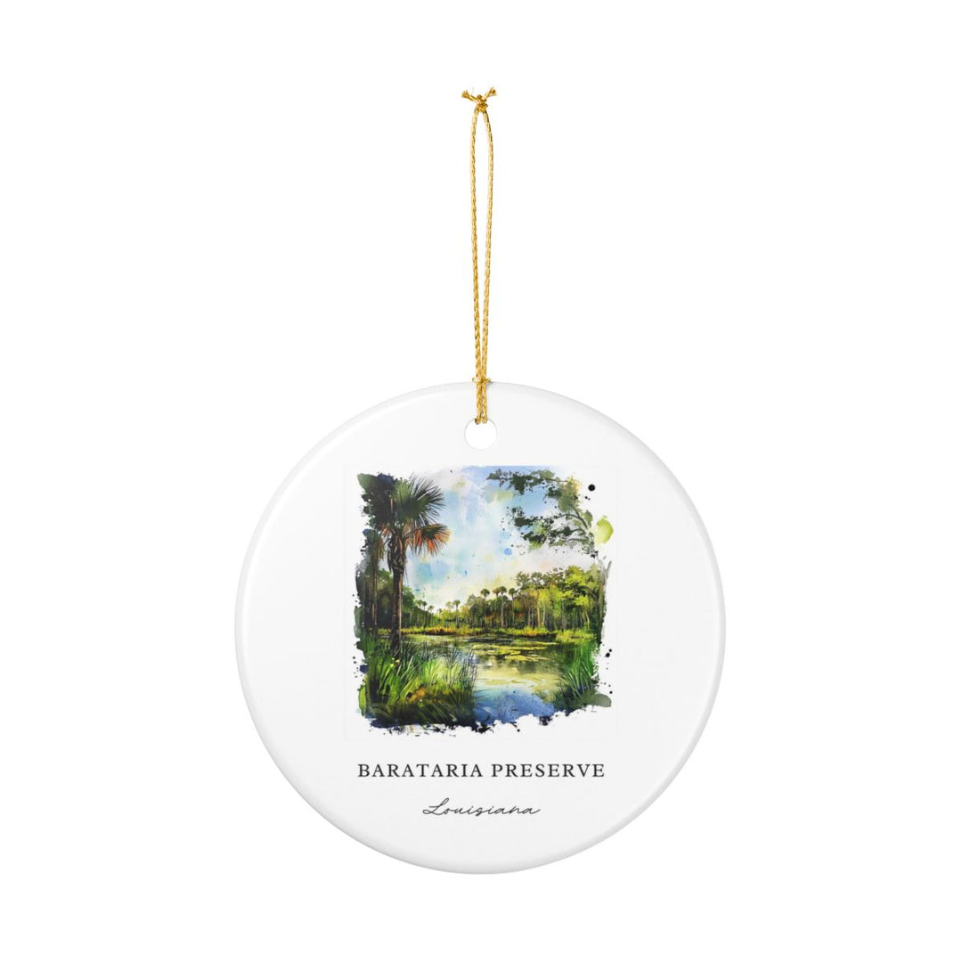 Barataria Preserve Louisiana Ornament: Unique Barataria Preserve Souvenir, Barataria Preserve Louisiana Xmas Decor, and Authentic Barataria Preserve Gift