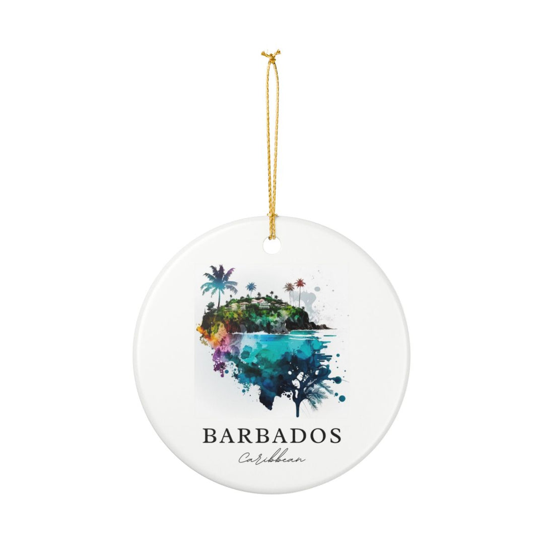 Barbados Ornament: Unique Barbados Souvenir, Barbados Xmas Decor, and Authentic Barbados Gift