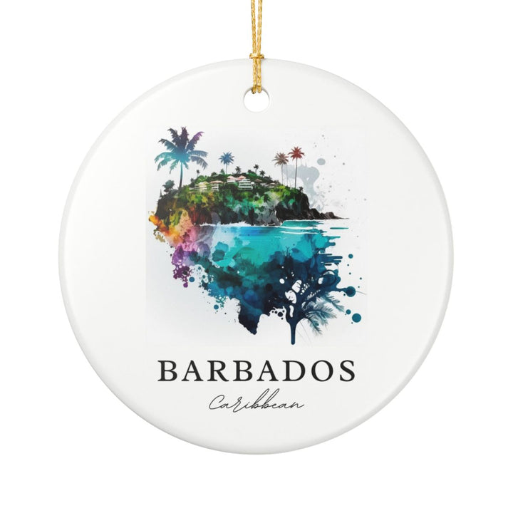 Barbados Ornament: Unique Barbados Souvenir, Barbados Xmas Decor, and Authentic Barbados Gift
