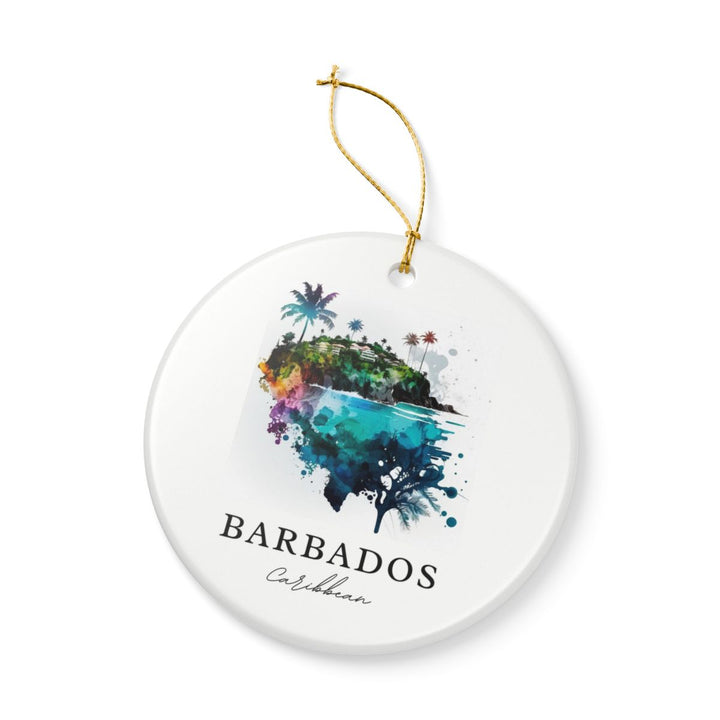 Barbados Ornament: Unique Barbados Souvenir, Barbados Xmas Decor, and Authentic Barbados Gift