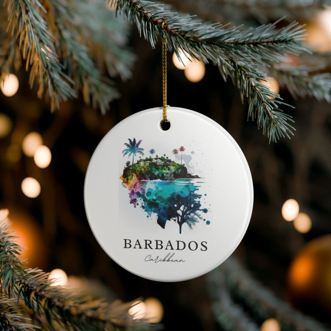 Barbados Ornament: Unique Barbados Souvenir, Barbados Xmas Decor, and Authentic Barbados Gift