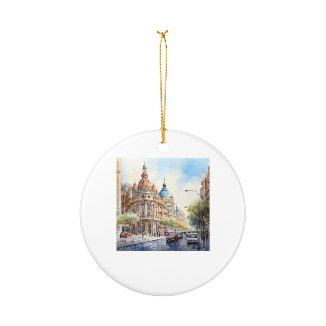 Barcelona Spain Ornament: Unique Barcelona Souvenir, Barcelona Spain Xmas Decor, and Authentic Barcelona Gift