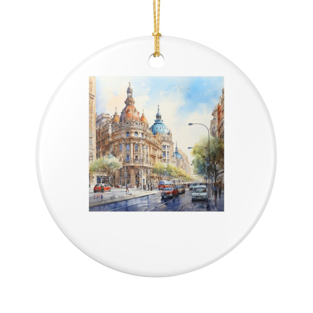 Barcelona Spain Ornament: Unique Barcelona Souvenir, Barcelona Spain Xmas Decor, and Authentic Barcelona Gift