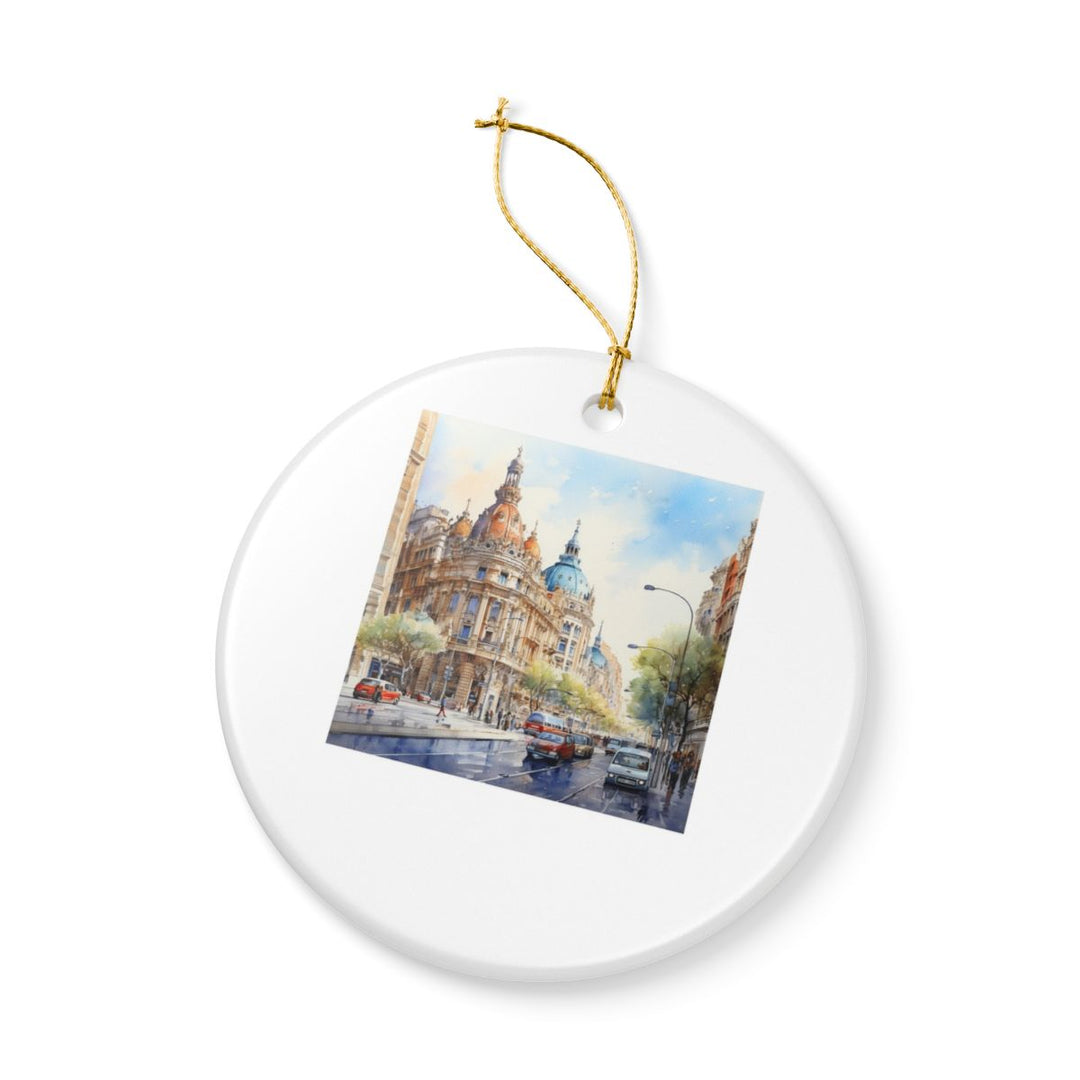 Barcelona Spain Ornament: Unique Barcelona Souvenir, Barcelona Spain Xmas Decor, and Authentic Barcelona Gift