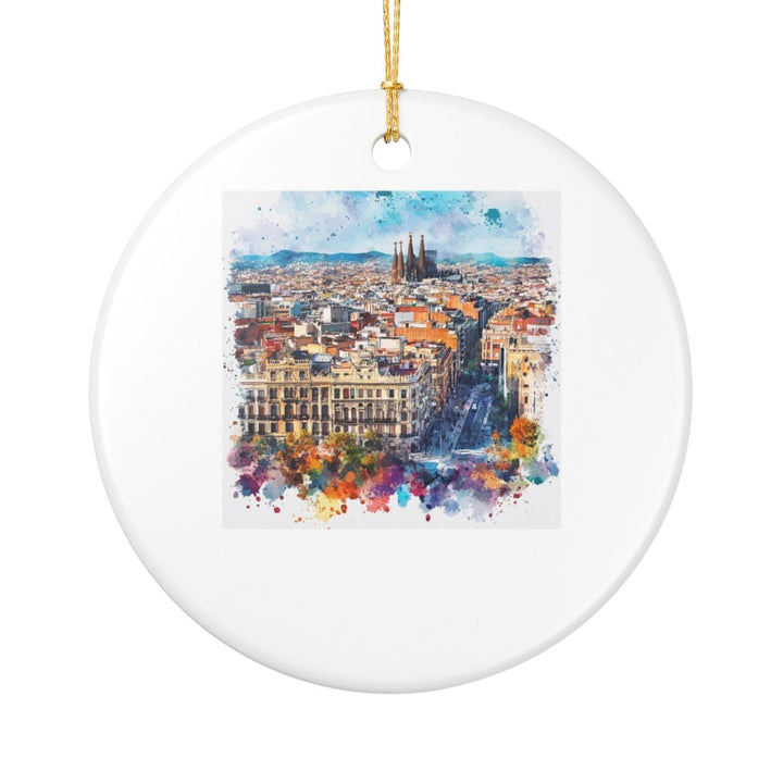 Barcelona Spain Ornament: Unique Barcelona Souvenir, Barcelona Spain Xmas Decor, and Authentic Barcelona Gift