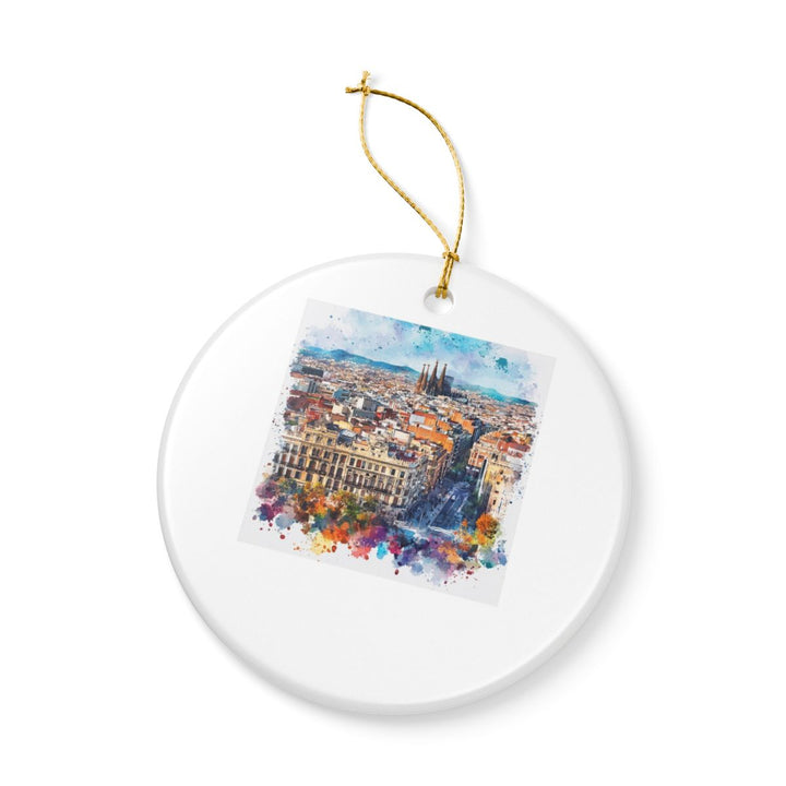 Barcelona Spain Ornament: Unique Barcelona Souvenir, Barcelona Spain Xmas Decor, and Authentic Barcelona Gift
