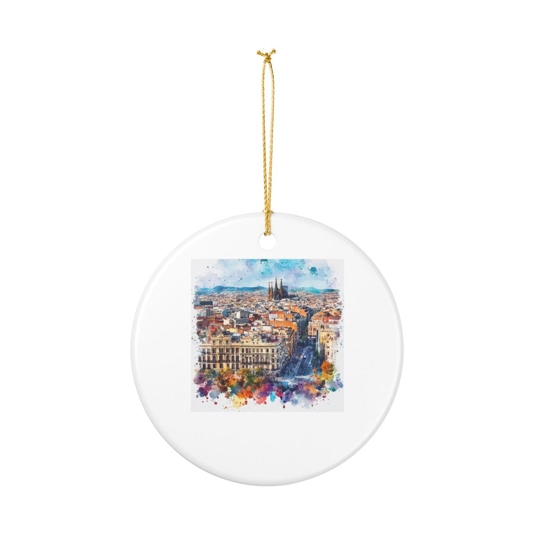 Barcelona Spain Ornament: Unique Barcelona Souvenir, Barcelona Spain Xmas Decor, and Authentic Barcelona Gift