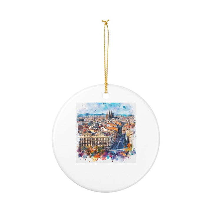 Barcelona Spain Ornament: Unique Barcelona Souvenir, Barcelona Spain Xmas Decor, and Authentic Barcelona Gift