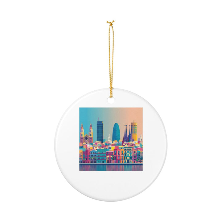 Barcelona Spain Ornament: Unique Barcelona Souvenir, Barcelona Spain Xmas Decor, and Authentic Barcelona Gift