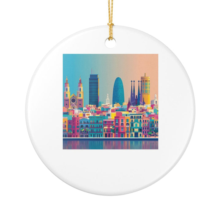 Barcelona Spain Ornament: Unique Barcelona Souvenir, Barcelona Spain Xmas Decor, and Authentic Barcelona Gift