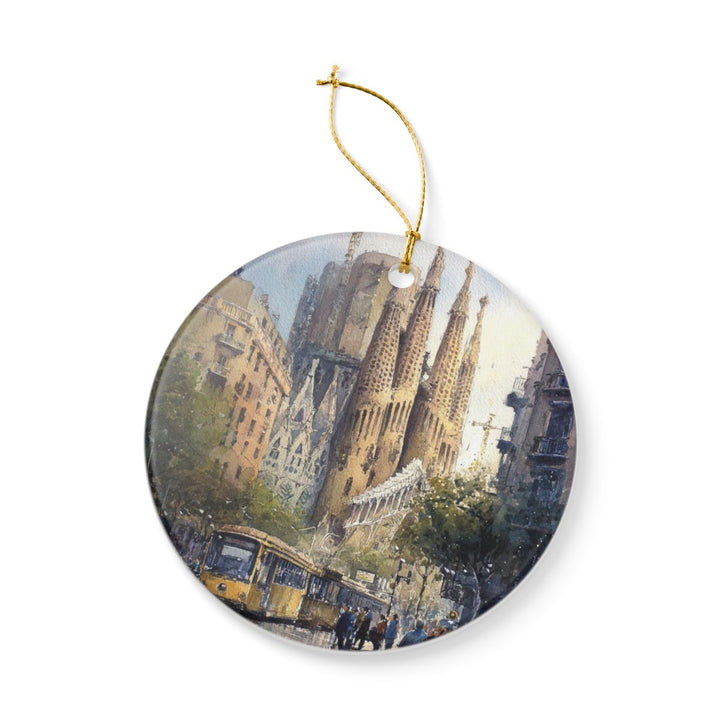 Barcelona Spain Ornament: Unique Barcelona Souvenir, Barcelona Spain Xmas Decor, and Authentic Barcelona Gift