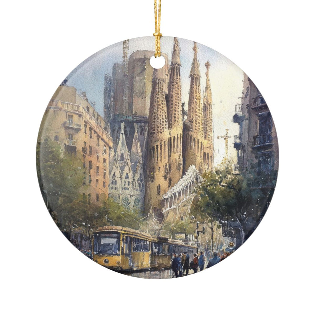 Barcelona Spain Ornament: Unique Barcelona Souvenir, Barcelona Spain Xmas Decor, and Authentic Barcelona Gift
