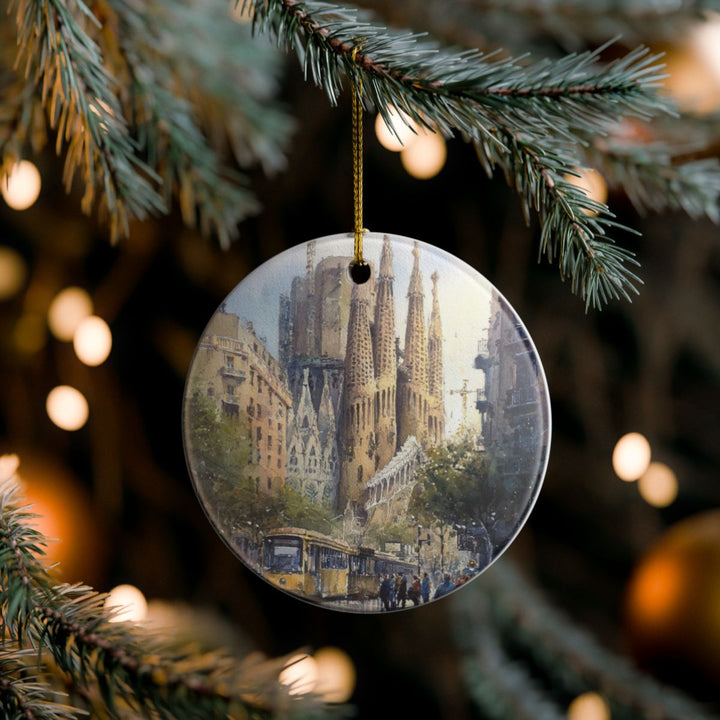 Barcelona Spain Ornament: Unique Barcelona Souvenir, Barcelona Spain Xmas Decor, and Authentic Barcelona Gift