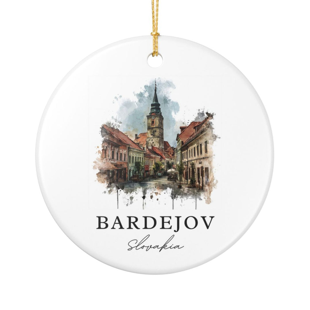 Bardejov Slovakia Ornament: Unique Bardejov Souvenir, Bardejov Slovakia Xmas Decor, and Authentic Bardejov Gift