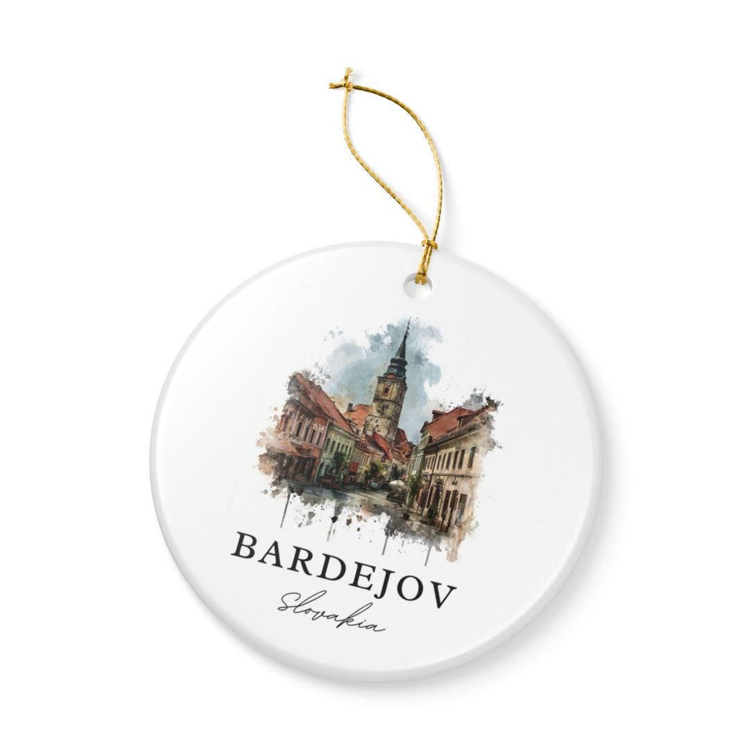 Bardejov Slovakia Ornament: Unique Bardejov Souvenir, Bardejov Slovakia Xmas Decor, and Authentic Bardejov Gift