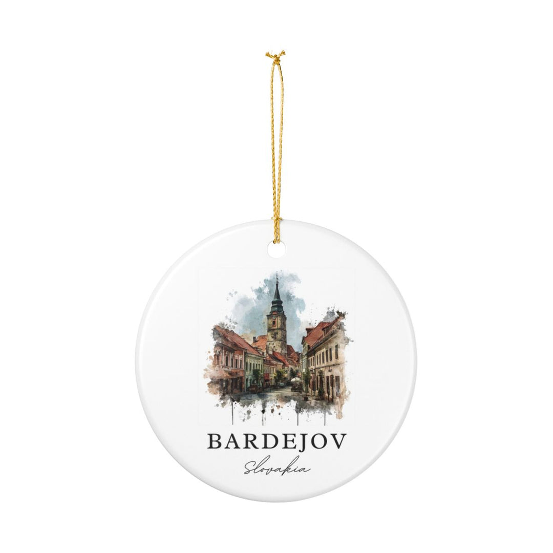 Bardejov Slovakia Ornament: Unique Bardejov Souvenir, Bardejov Slovakia Xmas Decor, and Authentic Bardejov Gift