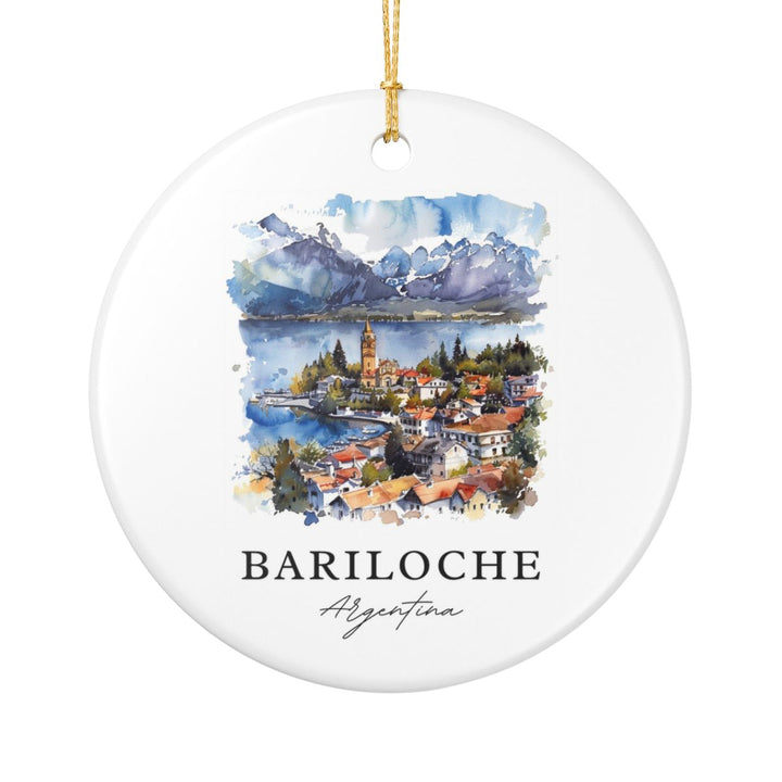 Bariloche Argentina Ornament: Unique Bariloche Souvenir, Bariloche Argentina Xmas Decor, and Authentic Bariloche Gift