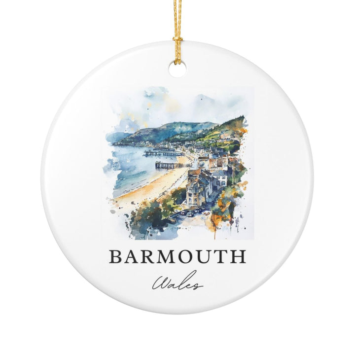 Barmouth Wales Ornament: Unique Barmouth Souvenir, Barmouth Wales Xmas Decor, and Authentic Barmouth Gift
