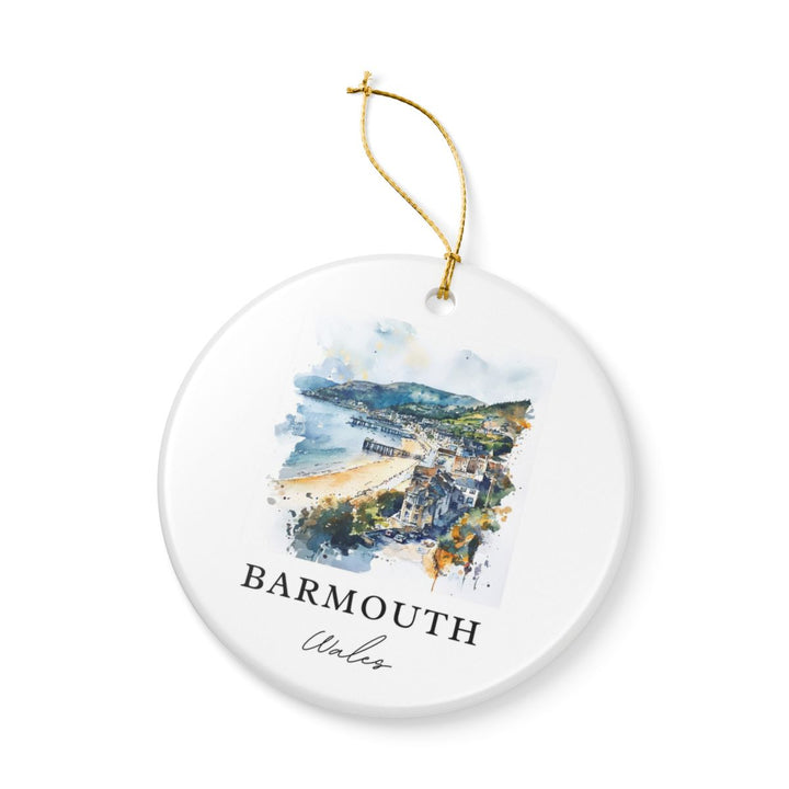 Barmouth Wales Ornament: Unique Barmouth Souvenir, Barmouth Wales Xmas Decor, and Authentic Barmouth Gift