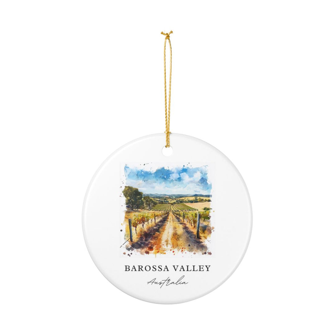 Barossa Valley Australia Ornament: Unique Barossa Valley Souvenir, Barossa Valley Australia Xmas Decor, and Authentic Barossa Valley Gift