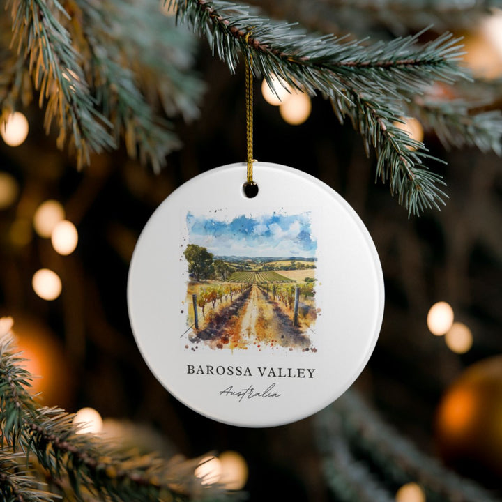 Barossa Valley Australia Ornament: Unique Barossa Valley Souvenir, Barossa Valley Australia Xmas Decor, and Authentic Barossa Valley Gift