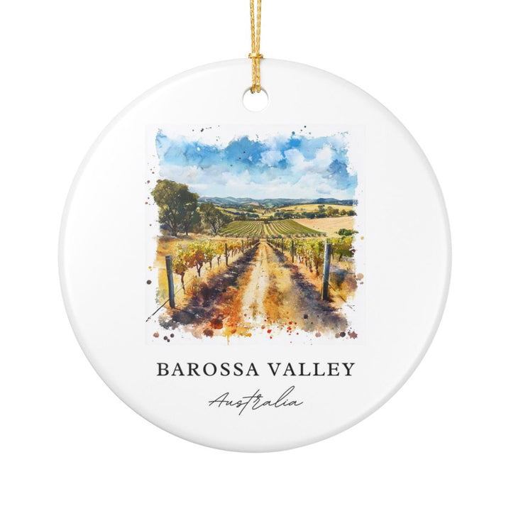 Barossa Valley Australia Ornament: Unique Barossa Valley Souvenir, Barossa Valley Australia Xmas Decor, and Authentic Barossa Valley Gift