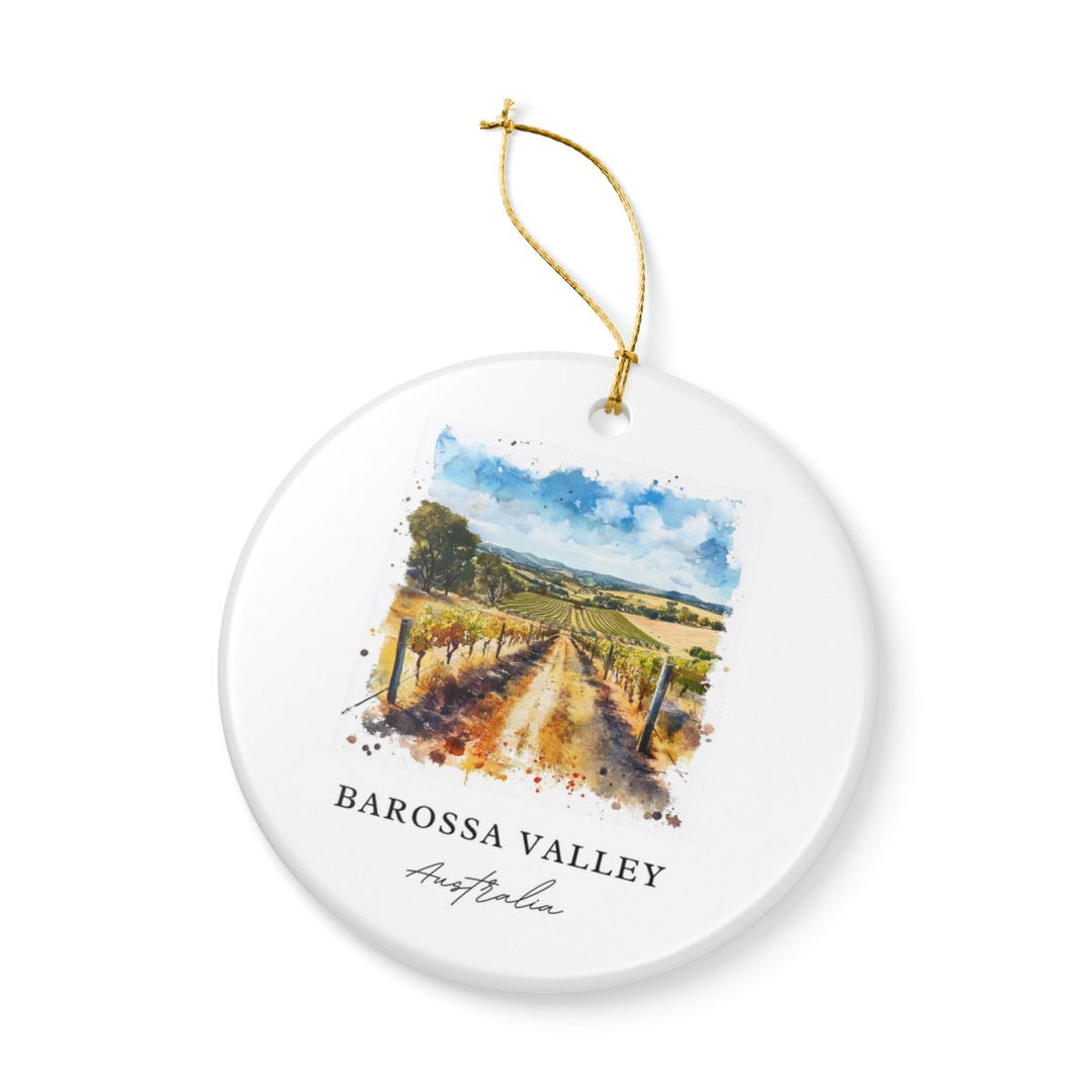 Barossa Valley Australia Ornament: Unique Barossa Valley Souvenir, Barossa Valley Australia Xmas Decor, and Authentic Barossa Valley Gift