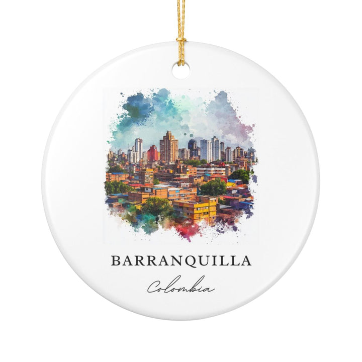 Barranquilla Colombia Ornament: Unique Barranquilla Souvenir, Barranquilla Colombia Xmas Decor, and Authentic Barranquilla Gift