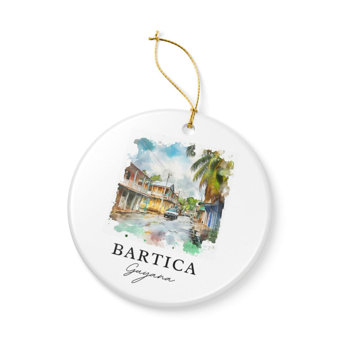 Bartica Guyana Ornament: Unique Bartica Guyana Souvenir, Bartica Guyana Xmas Decor, and Authentic Bartica Guyana Gift