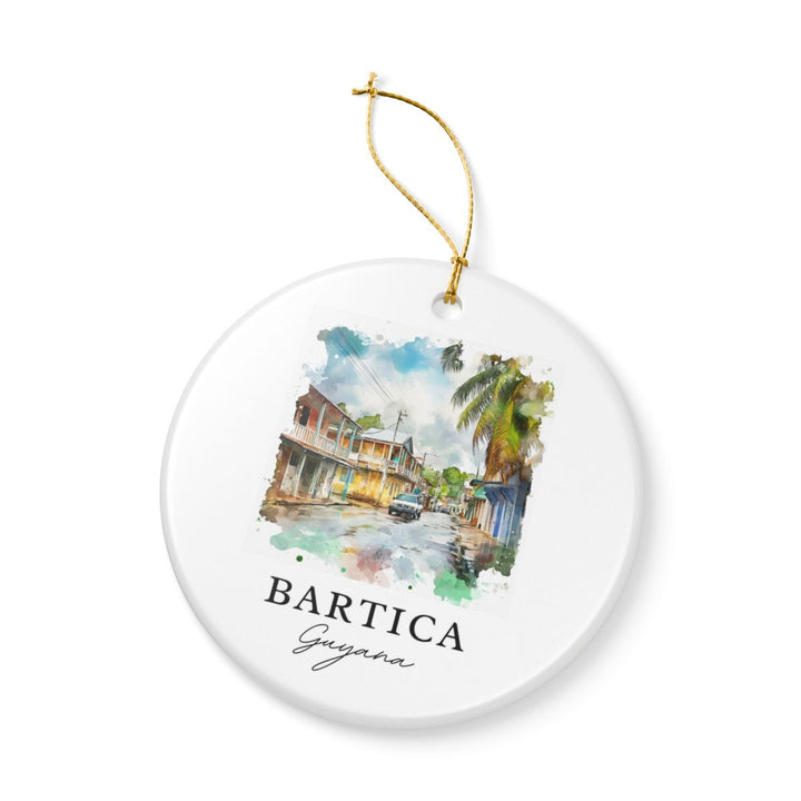 Bartica Guyana Ornament: Unique Bartica Guyana Souvenir, Bartica Guyana Xmas Decor, and Authentic Bartica Guyana Gift