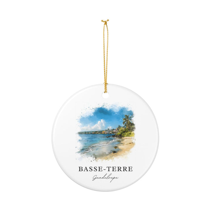 Basse Terre Guadeloupe Ornament: Unique Basse Terre Guadeloupe Souvenir, Basse Terre Guadeloupe Xmas Decor, and Authentic Basse Terre Guadeloupe Gift