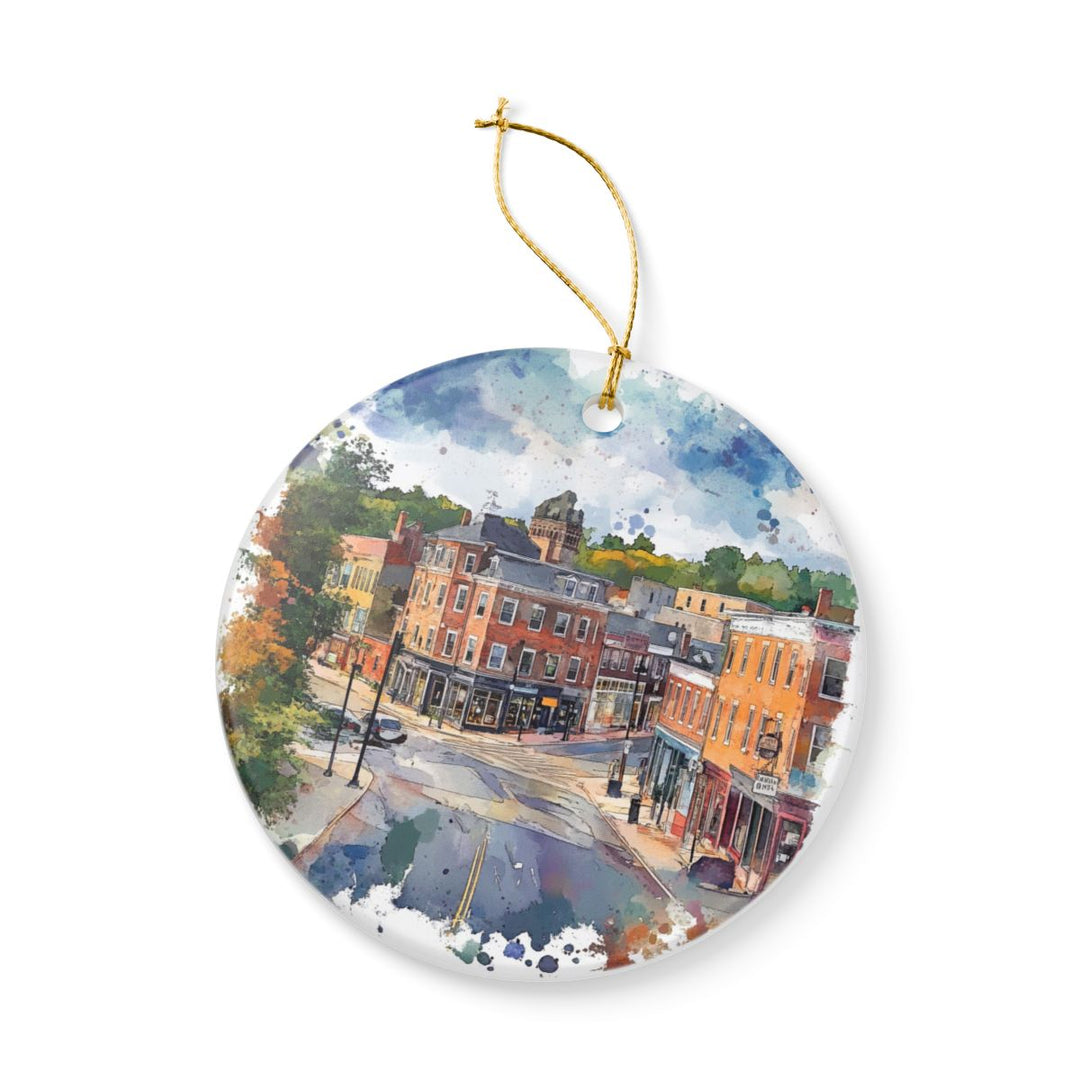 Bath Maine Ornament: Unique Bath Souvenir, Bath Maine Xmas Decor, and Authentic Bath Gift