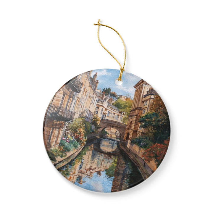 Bath England Ornament: Unique Bath Souvenir, Bath England Xmas Decor, and Authentic Bath Gift