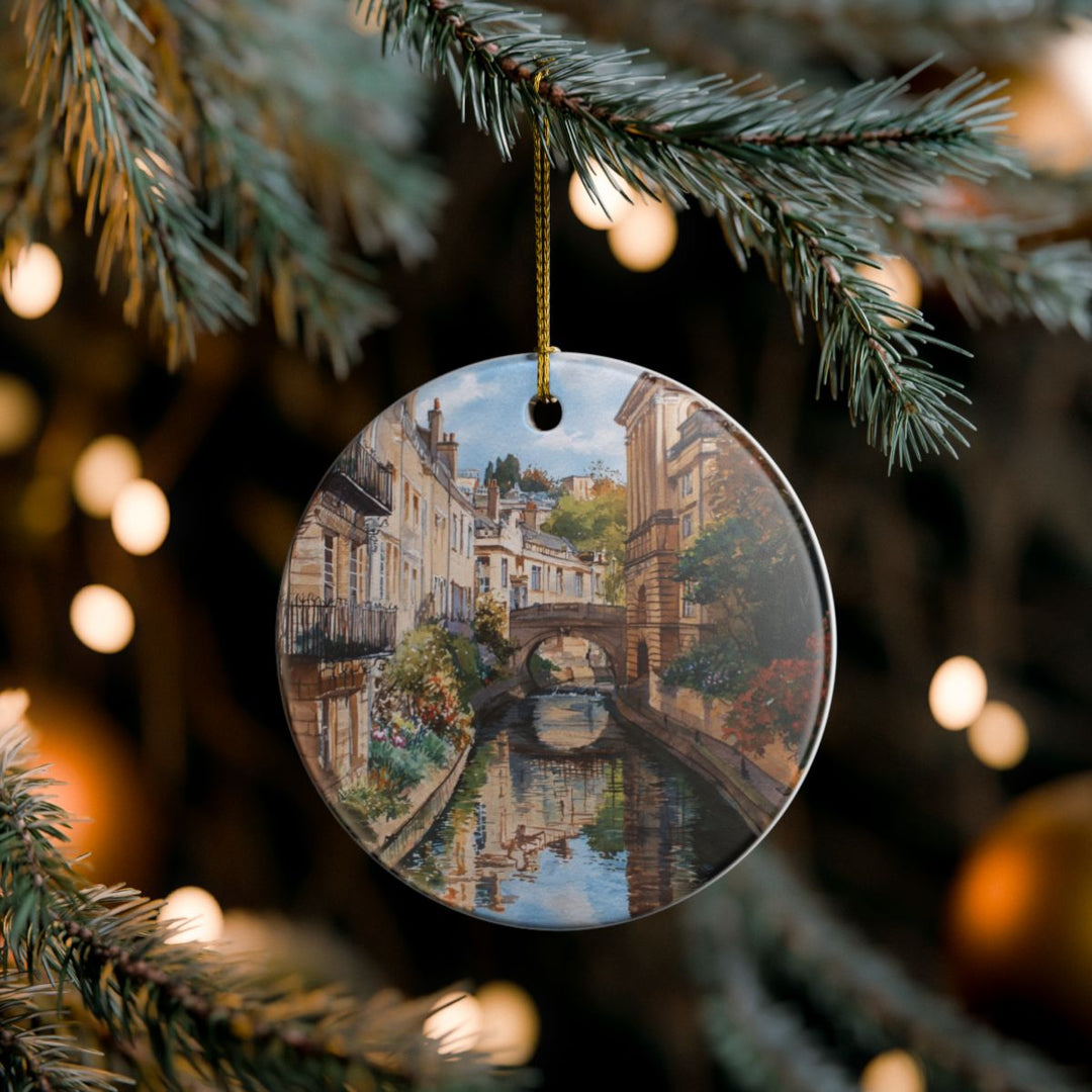 Bath England Ornament: Unique Bath Souvenir, Bath England Xmas Decor, and Authentic Bath Gift