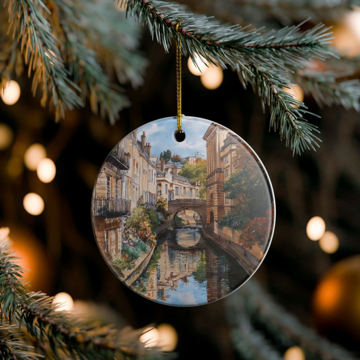 Bath England Ornament: Unique Bath Souvenir, Bath England Xmas Decor, and Authentic Bath Gift