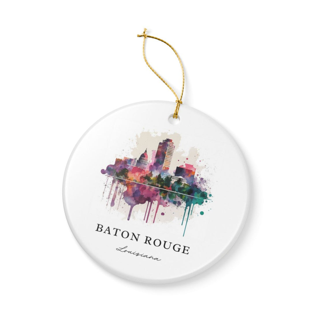Baton Rouge Louisiana Ornament: Unique Baton Rouge Souvenir, Baton Rouge Louisiana Xmas Decor, and Authentic Baton Rouge Gift