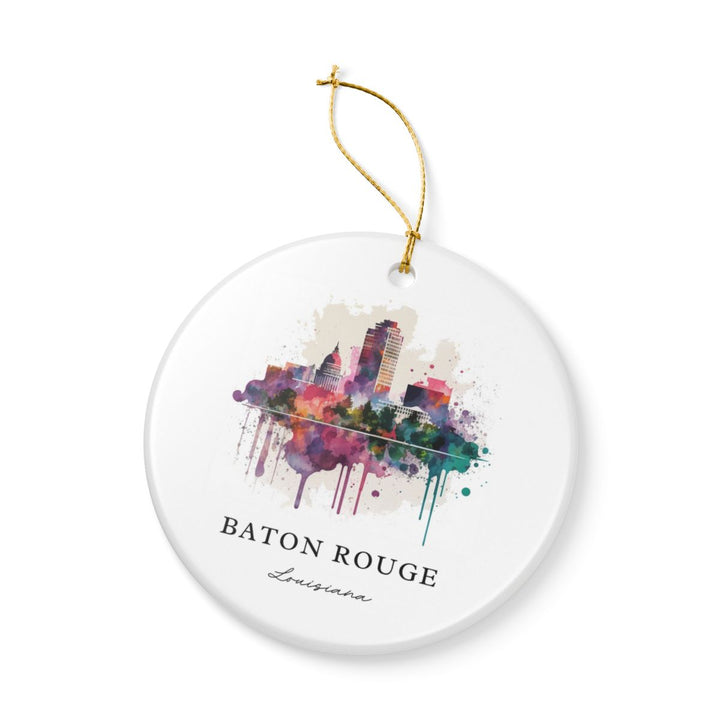 Baton Rouge Louisiana Ornament: Unique Baton Rouge Souvenir, Baton Rouge Louisiana Xmas Decor, and Authentic Baton Rouge Gift