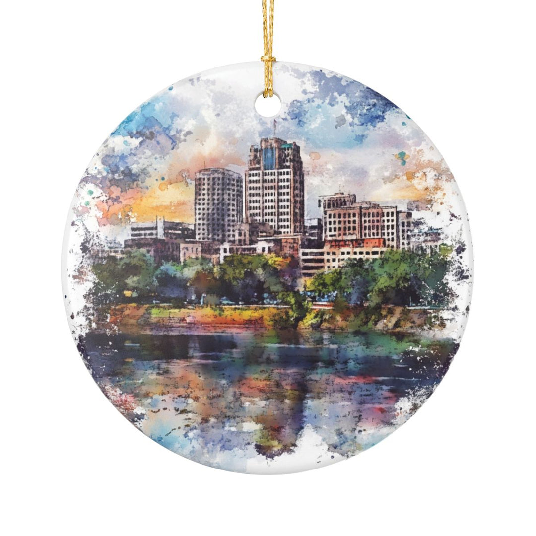 Baton Rouge Louisiana Ornament: Unique Baton Rouge Souvenir, Baton Rouge Louisiana Xmas Decor, and Authentic Baton Rouge Gift