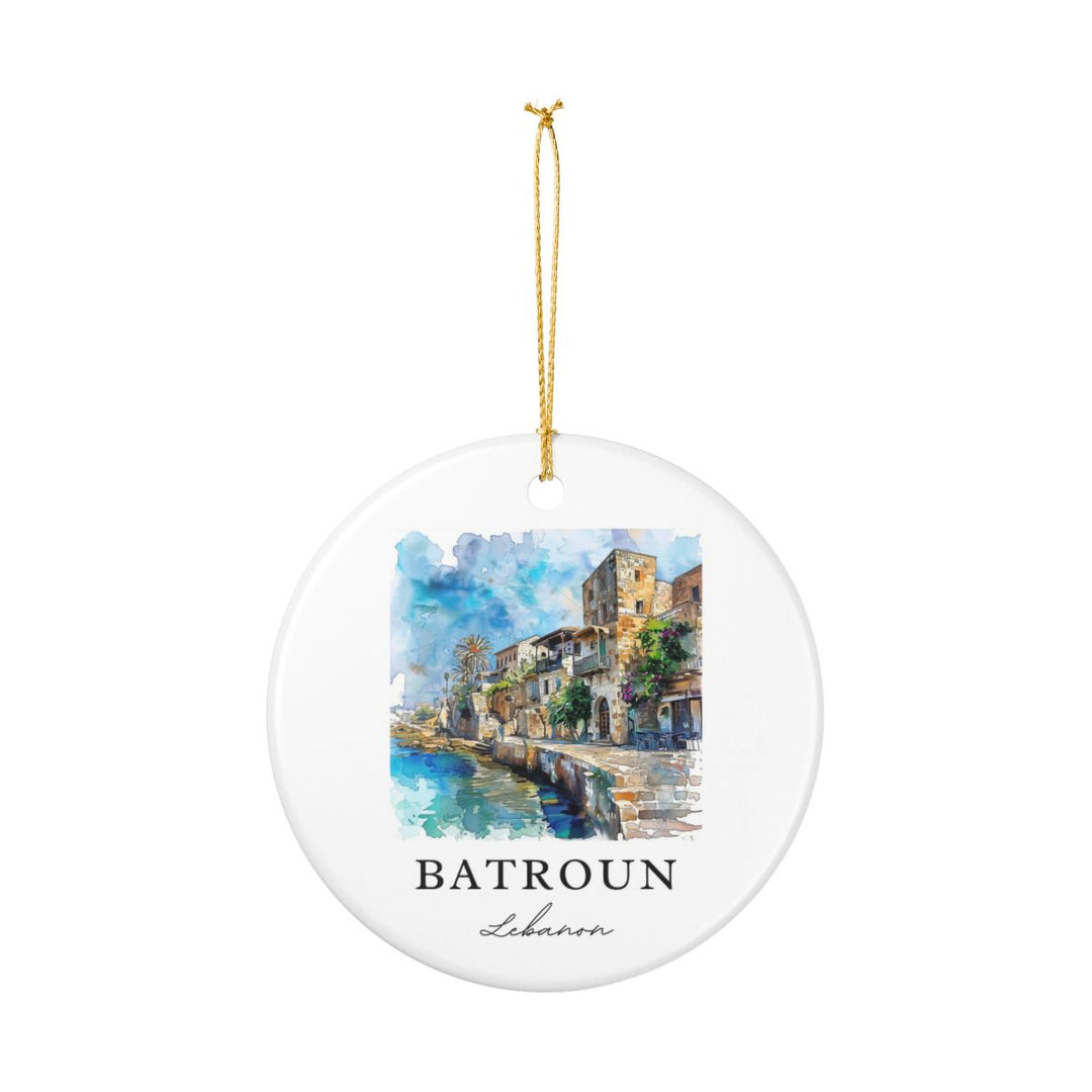 Batroun Ornament: Unique Batroun Souvenir, Batroun Xmas Decor, and Authentic Batroun Gift