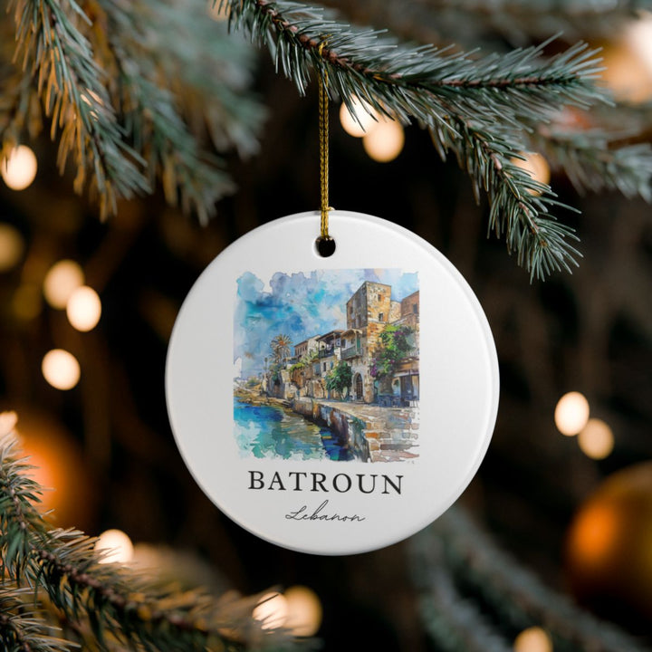 Batroun Ornament: Unique Batroun Souvenir, Batroun Xmas Decor, and Authentic Batroun Gift