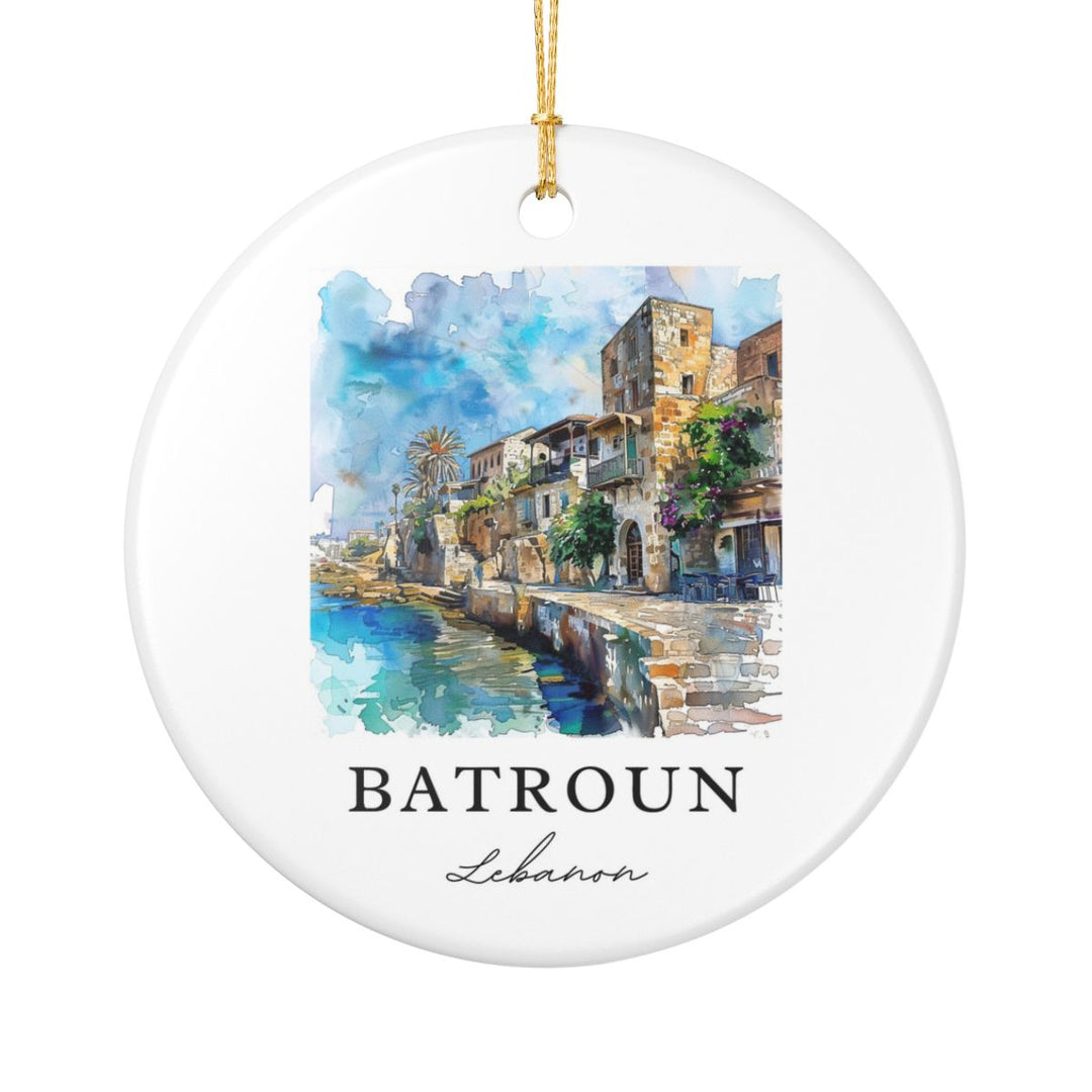 Batroun Ornament: Unique Batroun Souvenir, Batroun Xmas Decor, and Authentic Batroun Gift