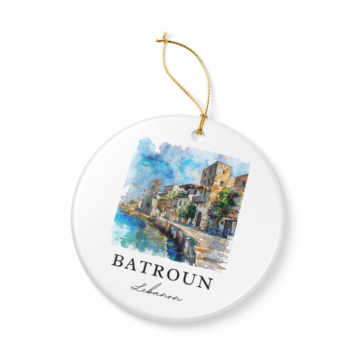 Batroun Ornament: Unique Batroun Souvenir, Batroun Xmas Decor, and Authentic Batroun Gift