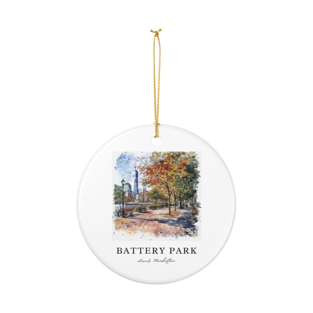 Battery Park New York Ornament: Unique Battery Park Souvenir, Battery Park New York Xmas Decor, and Authentic Battery Park Gift